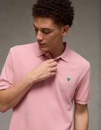 AE Standard Fit Pop Logo Pique Polo Shirt