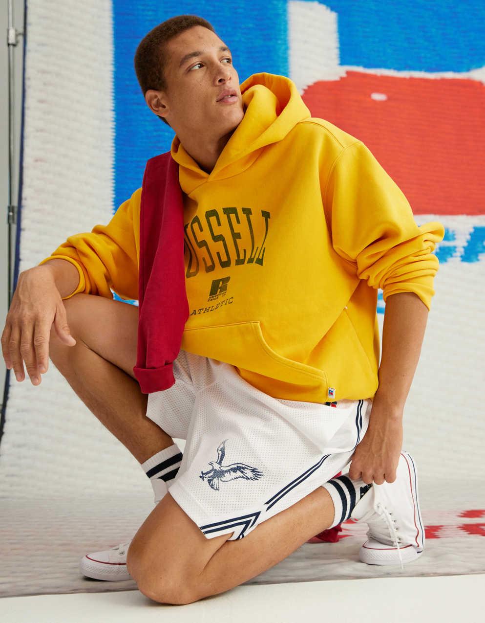 AE x Russell Athletic網眼 7 吋短褲