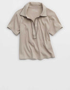 Aerie 短版Polo T 恤