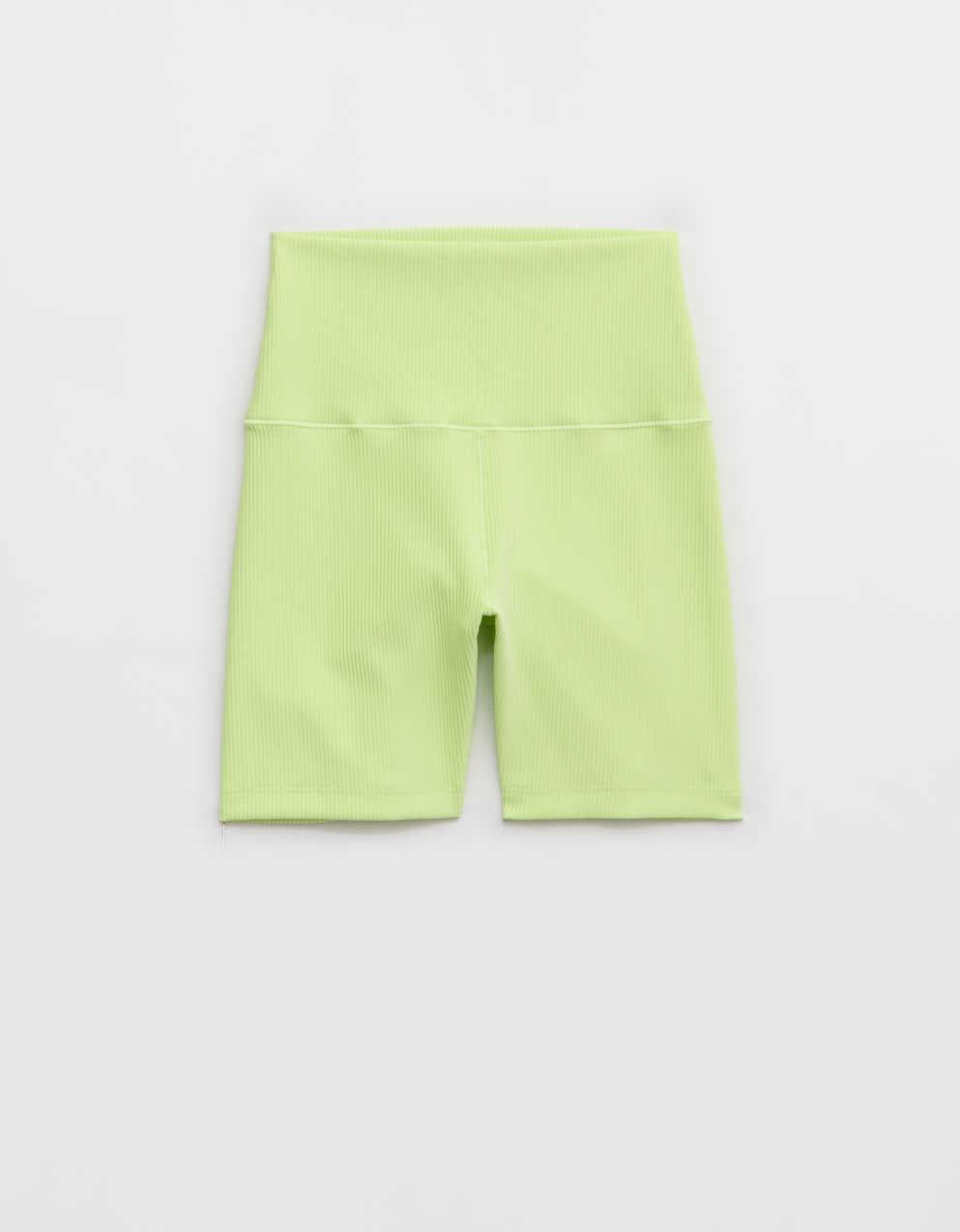 OFFLINE By Aerie Stripe Rib High Waisted 5" Bike Short