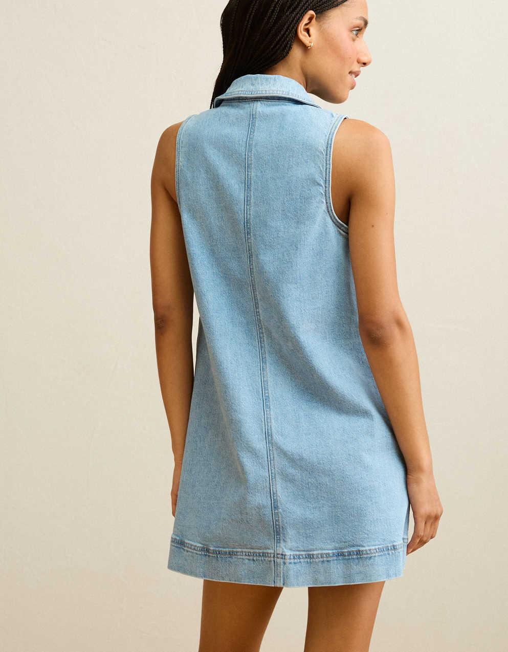 AE Denim Polo Mini Dress