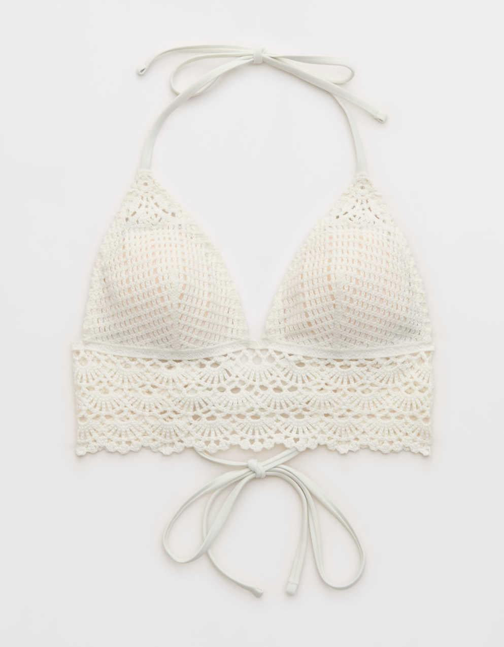 Aerie 長線鉤針三角比基尼上衣