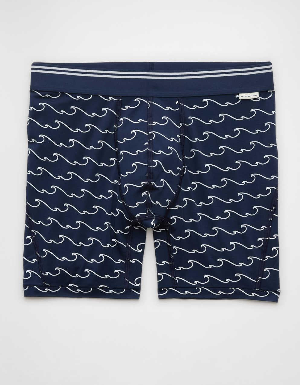 AEO 男士波浪條紋 6' 超柔軟平腳內褲