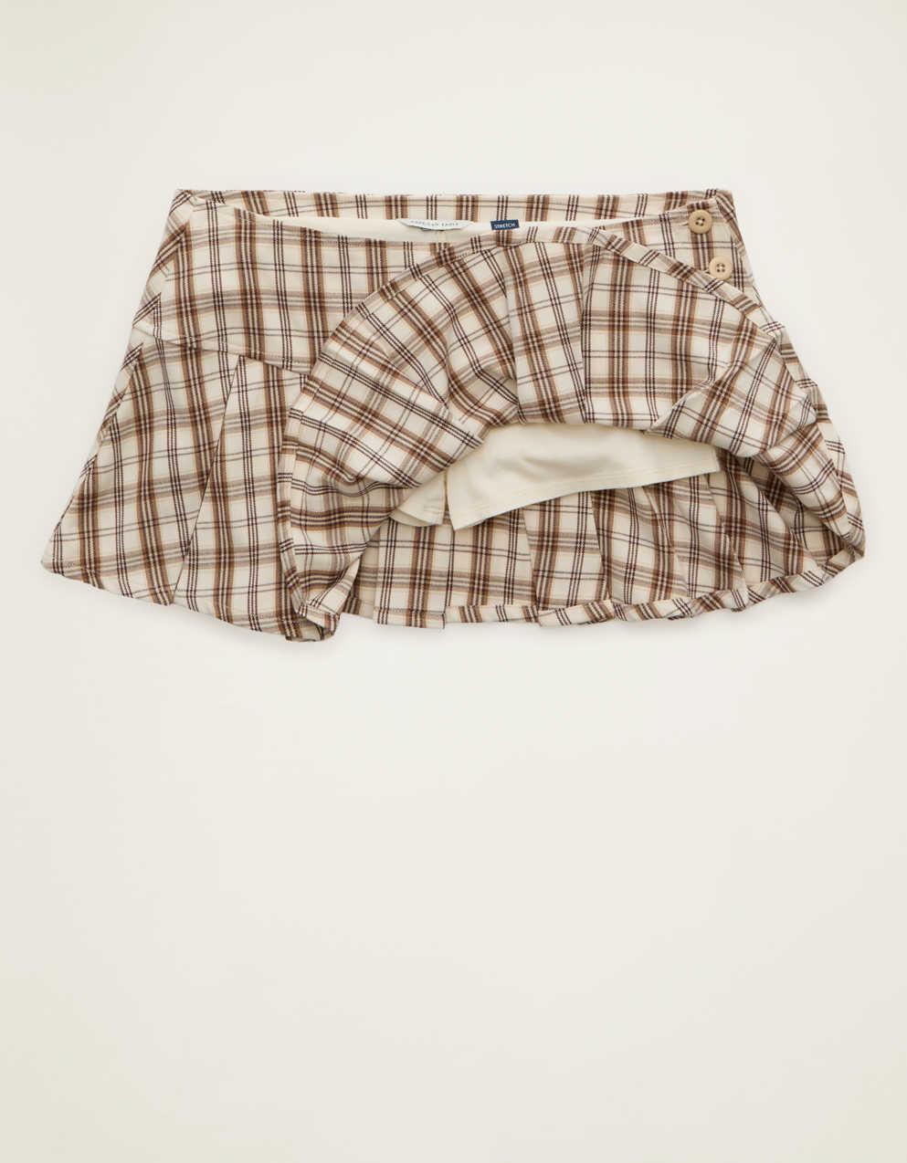 AE Super Low-Rise Pleated Micro Skirt