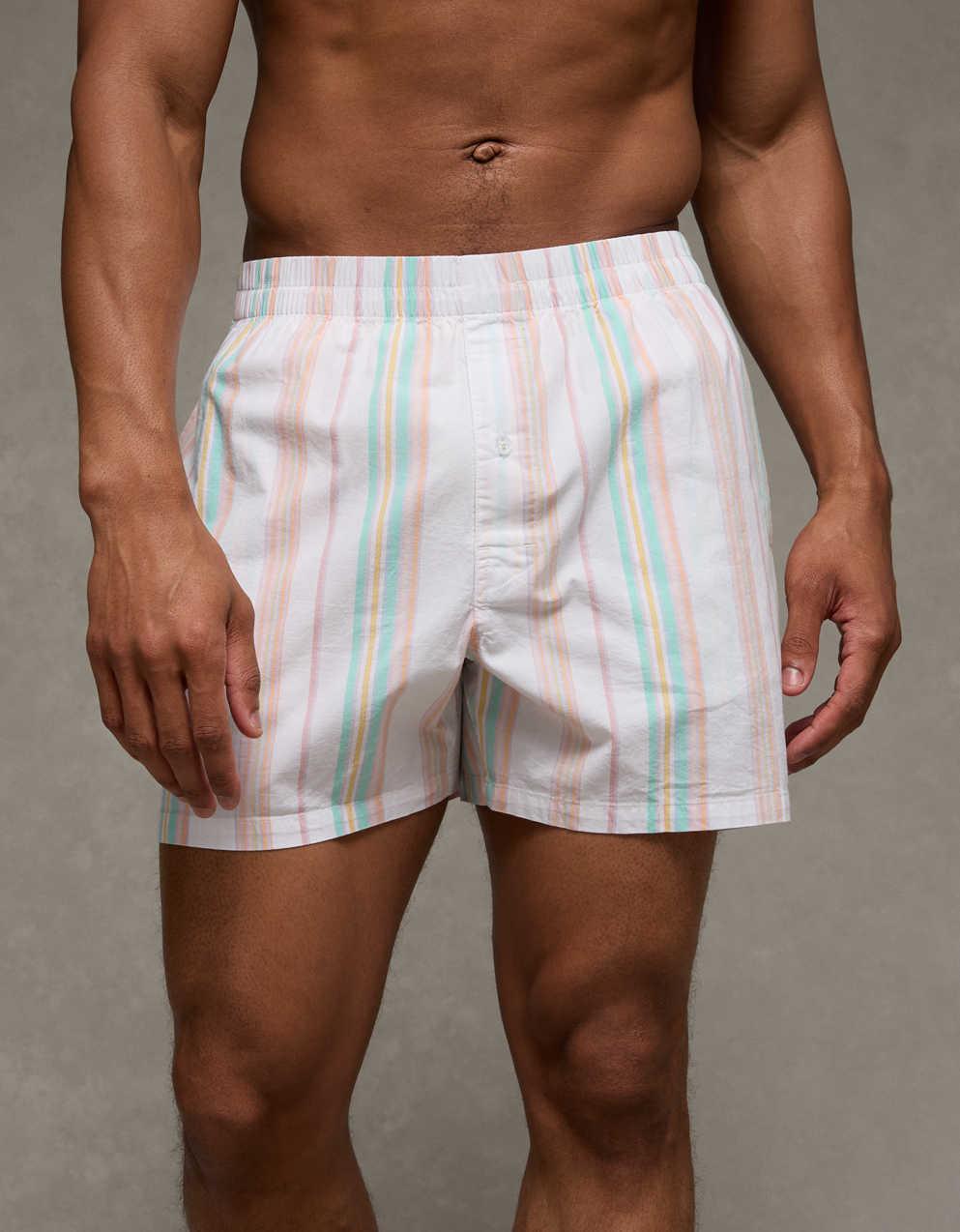 AEO Pride 男士緞面口袋平腳內褲