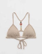 Aerie Pique String Triangle Bikini Top
