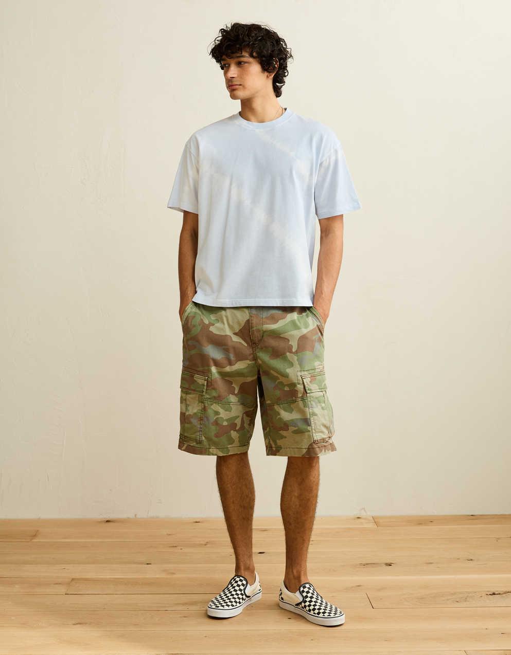 AE Boxy Fit Sueded Jersey T-Shirt