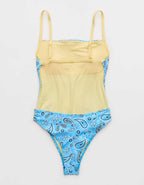 Aerie | Smiley® 快樂臉頰連身泳裝