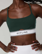 OFFLINE By Aerie The Hugger 標誌彈性運動胸圍