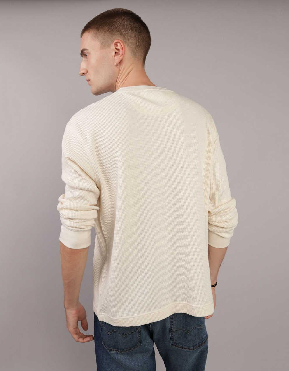 AE Long-Sleeve Thermal Henley T-Shirt