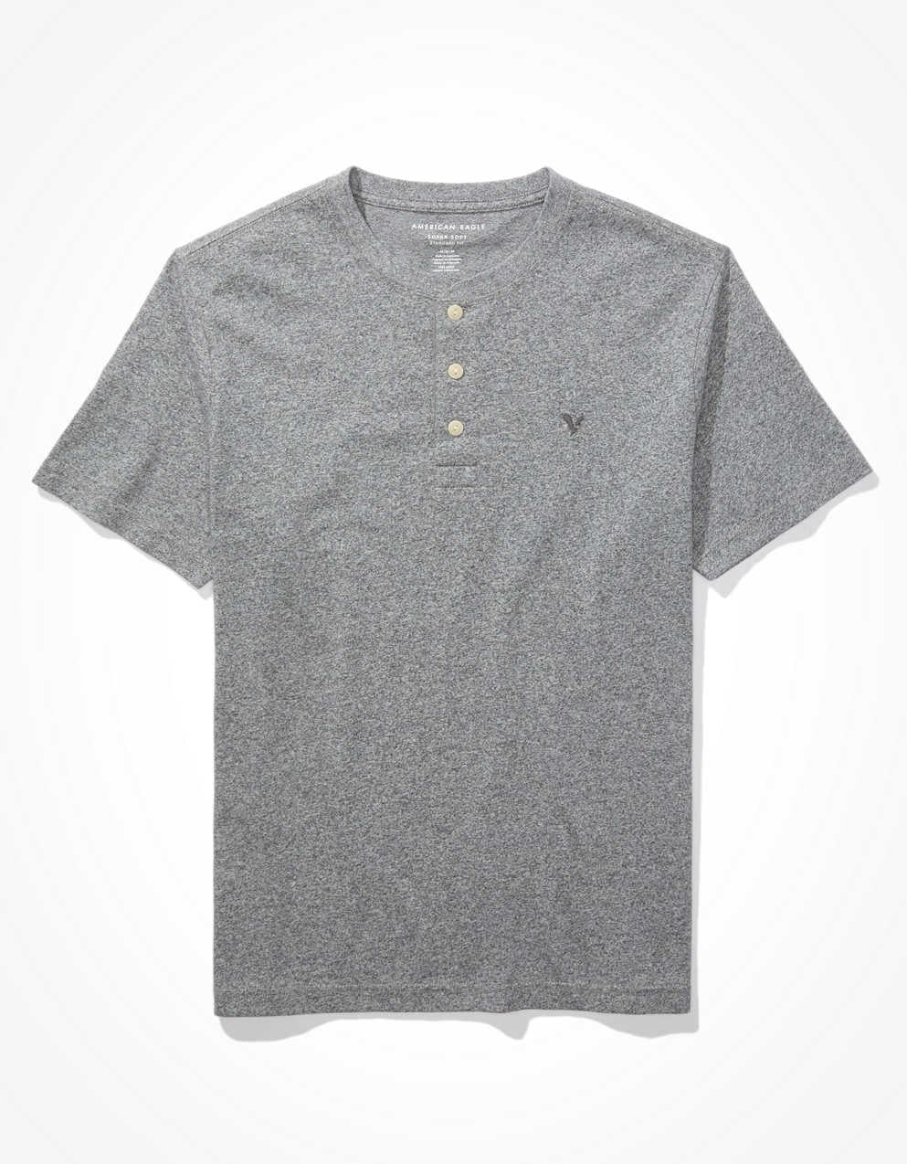 AE Short-Sleeve Henley Icon T-Shirt