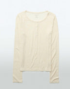 AE Long Sleeve Henley T-Shirt