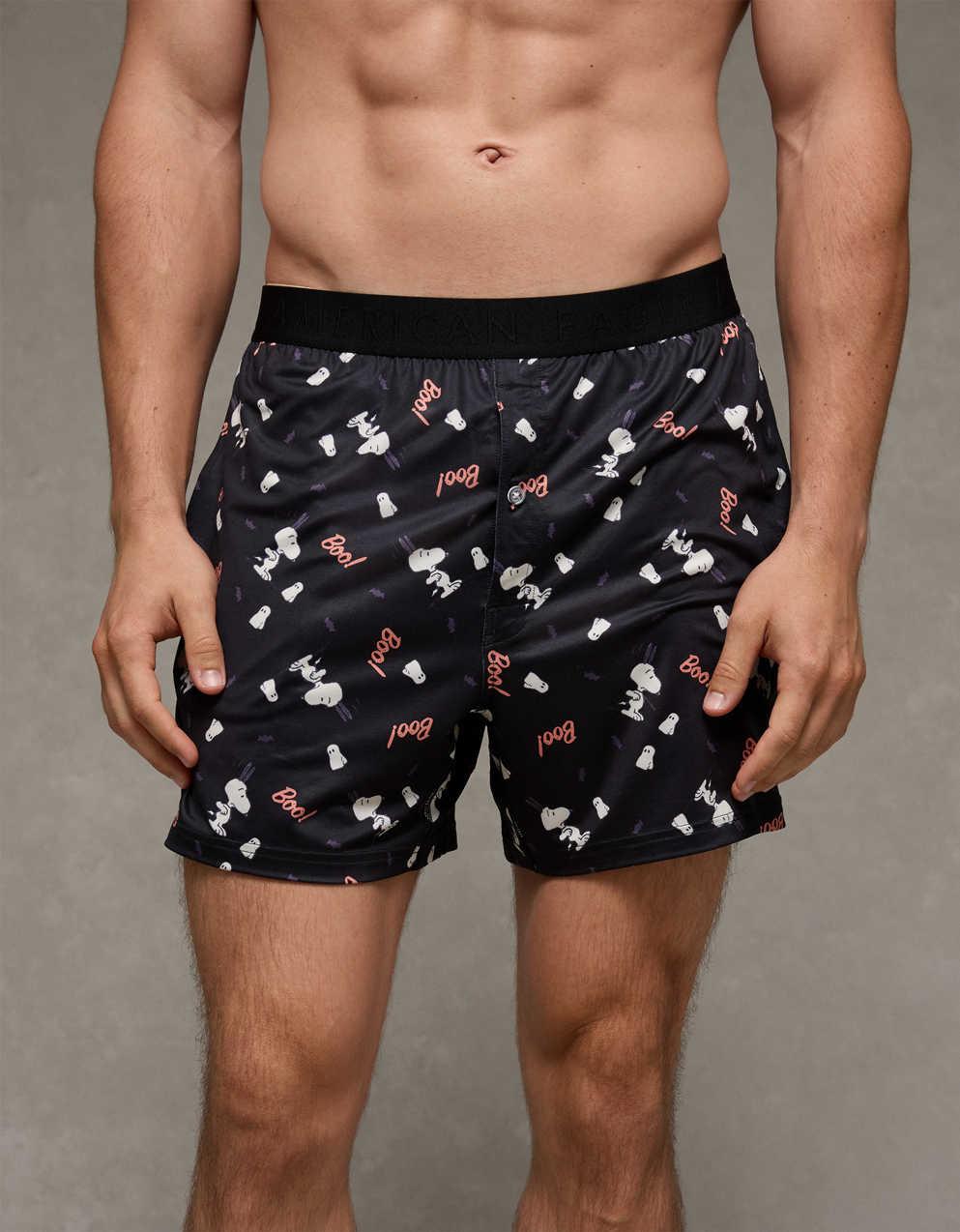AEO Men's Halloween Snoopy Ultra Soft Pocket Boxer Short