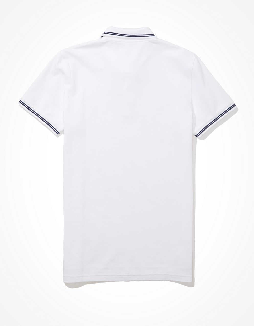 AE 修身 Tipped Flex Pique Polo襯衫