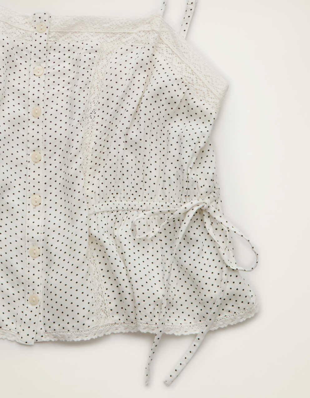 AE Tie-Waist Button-Up Cami