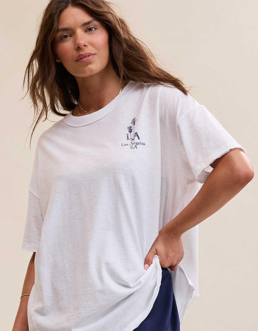 Aerie Oversized Crew Boyfriend T-Shirt