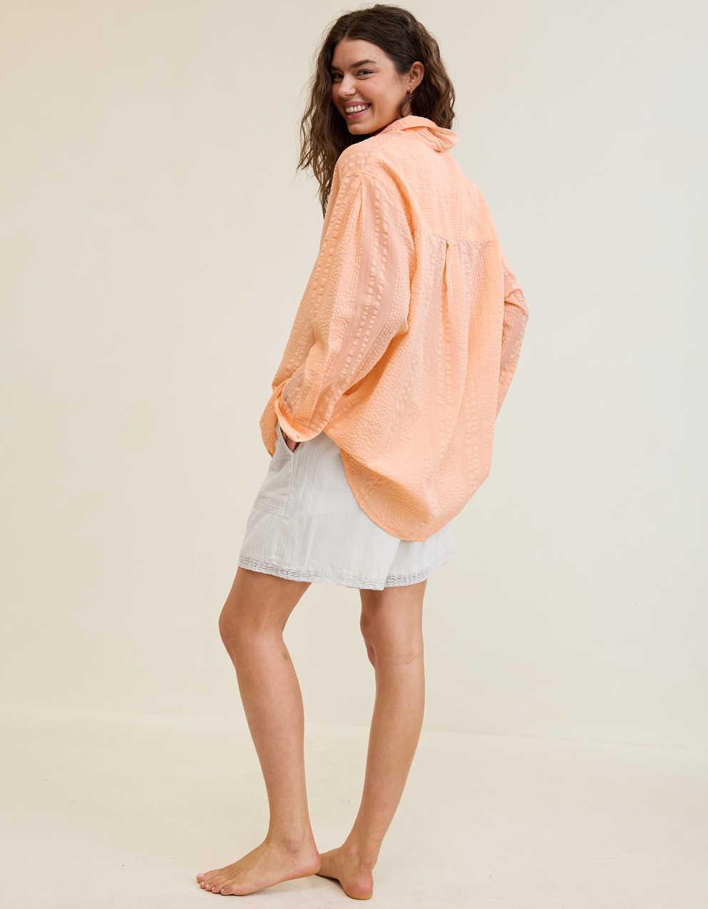 Aerie Seersucker 休閒褲