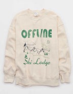 OFFLINE By Aerie Cloud Fleece Oversized Crewneck Sweatshirt