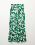 AE Mid-Rise Tiered Ruffle Maxi Skirt