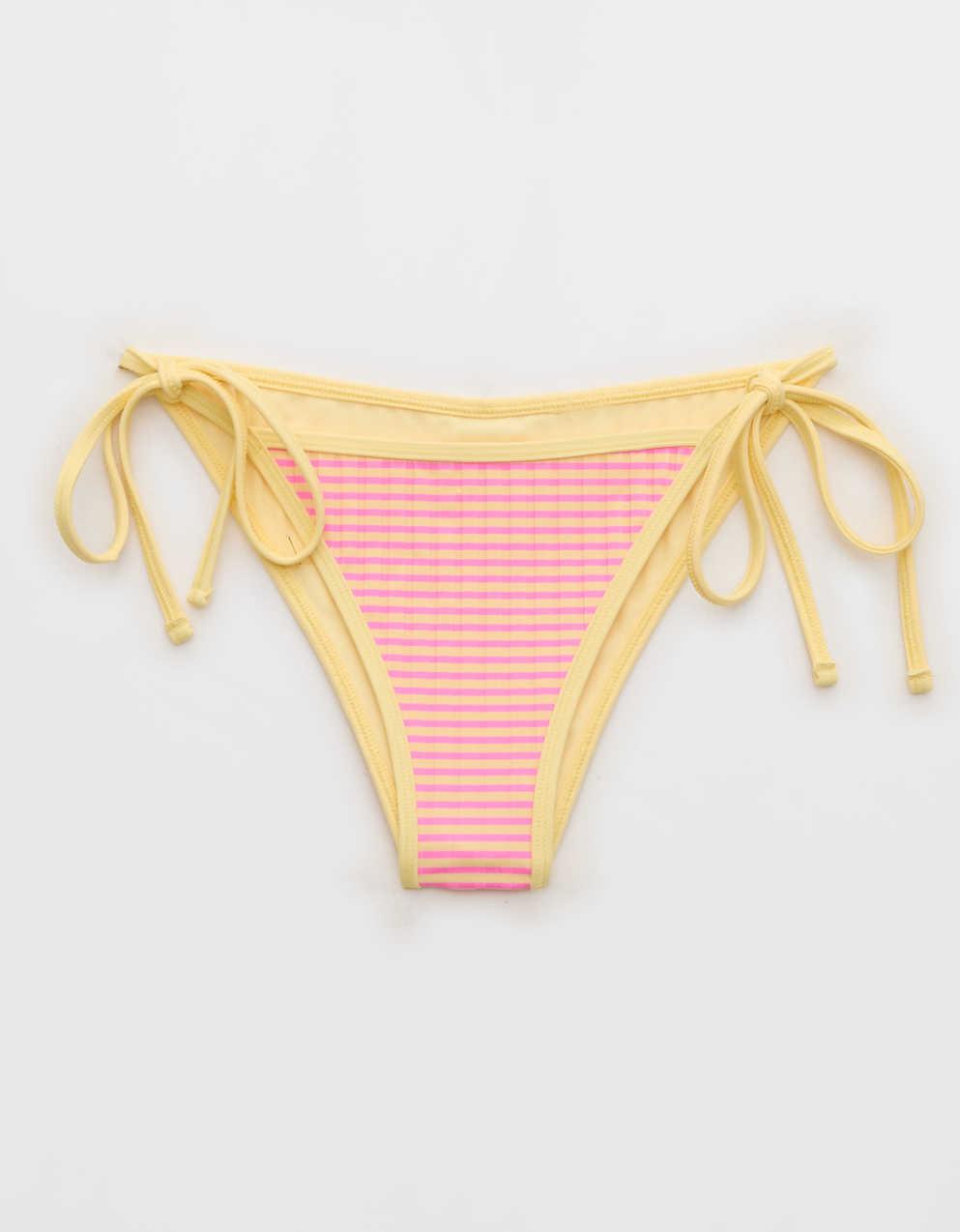 Aerie 羅紋繫帶露臀比堅尼泳褲