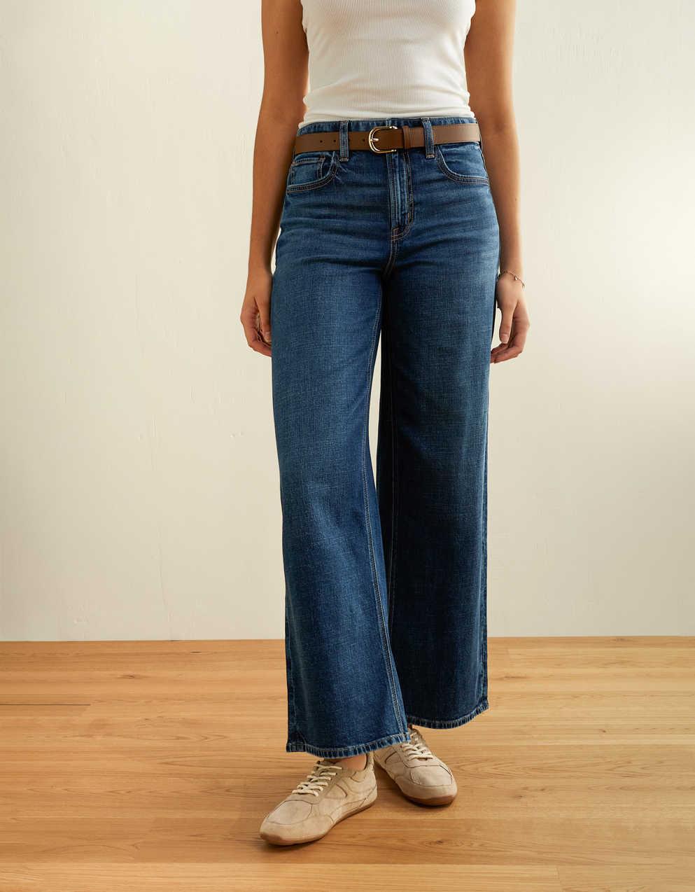 AE Super High-Waisted Baggy Wide-Leg Jean