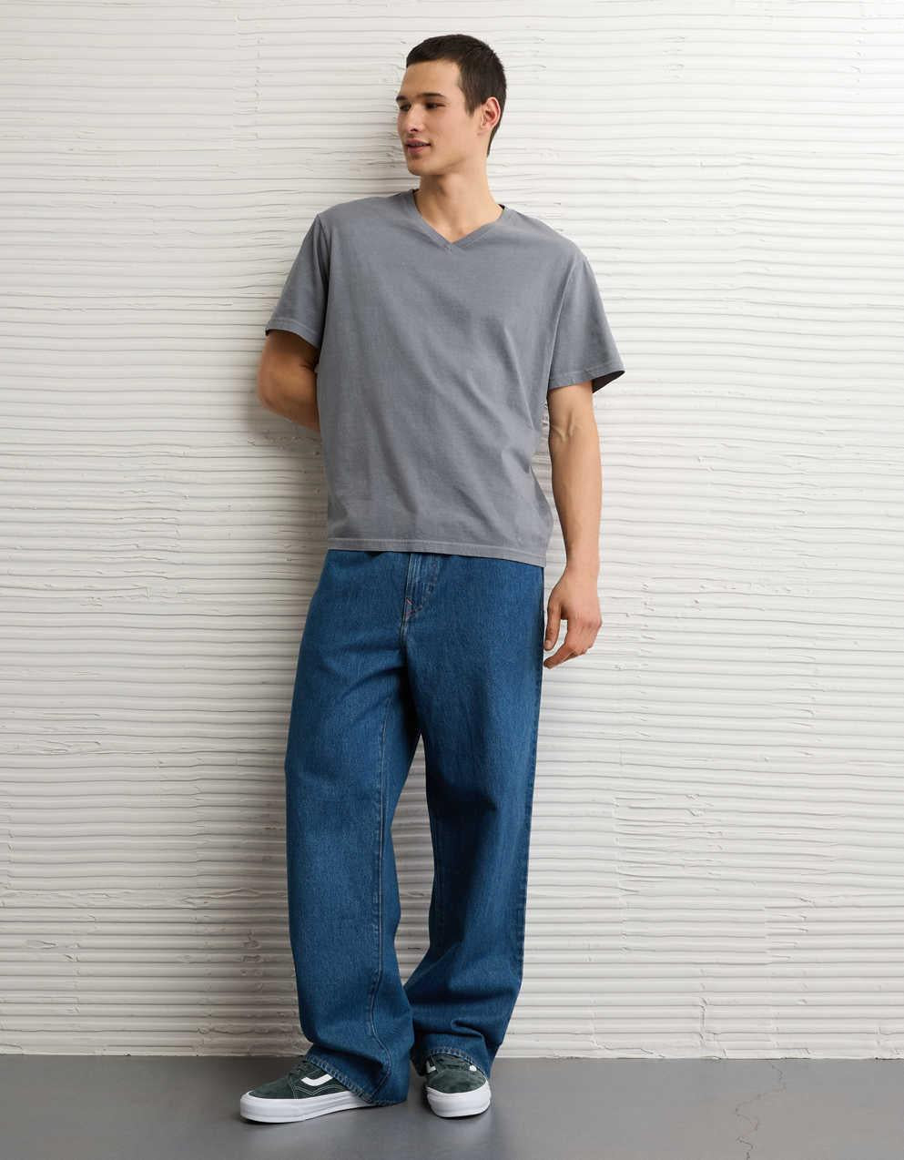 AE Standard Fit Lived-In V-Neck T-Shirt