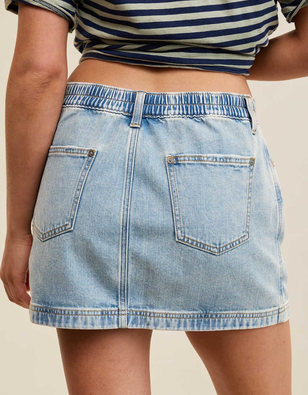 Aerie Daydream Denim Mini Skirt