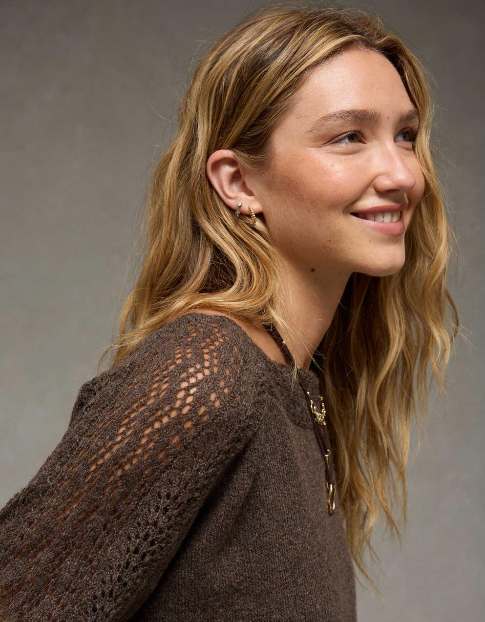AE Whoa So Soft 蕾絲冷衫
