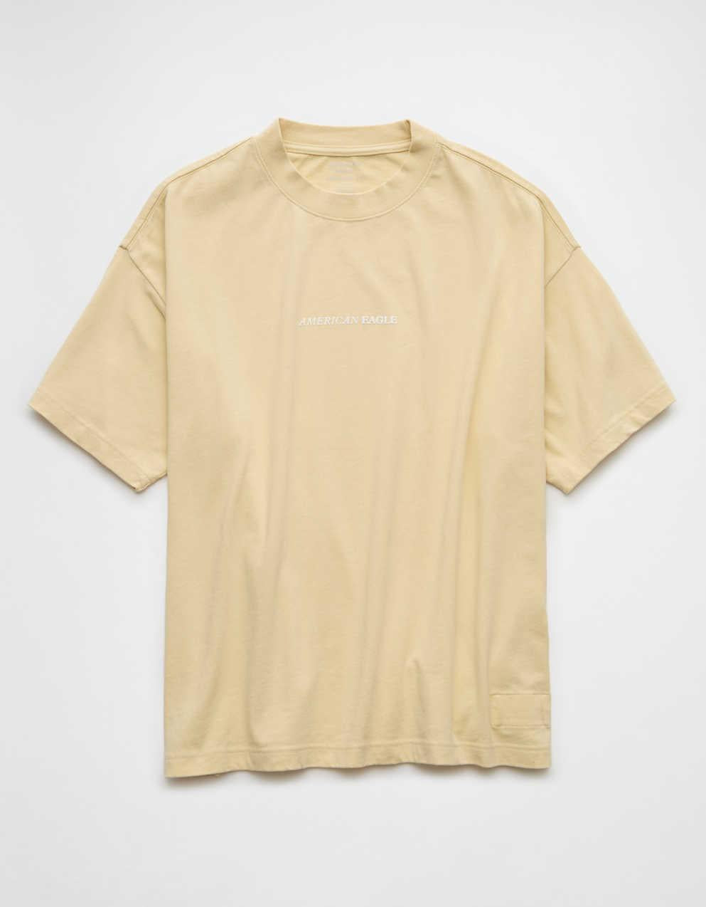 AE Laidback Luxe 重量寬身標誌圖案 T 恤