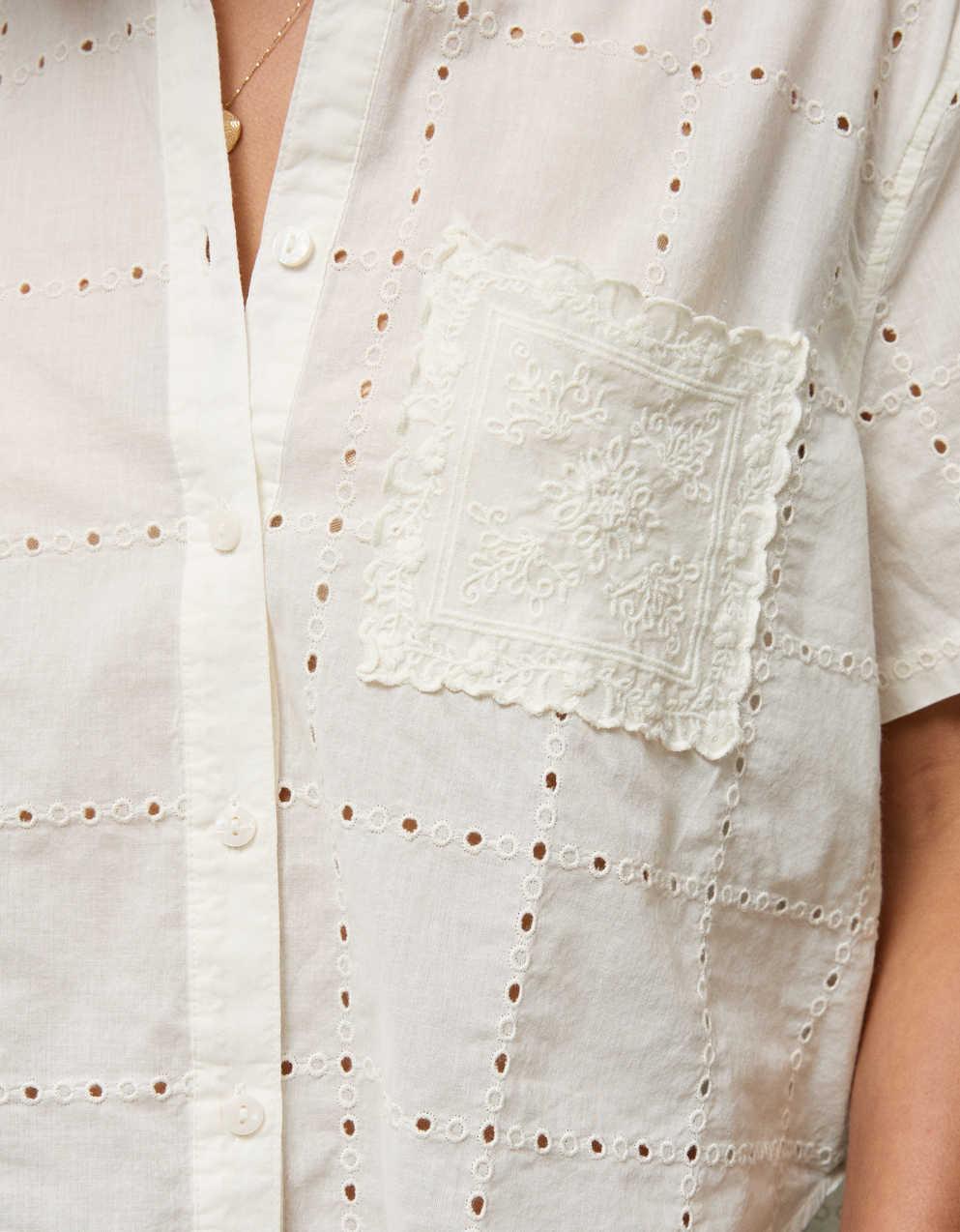 AE 刺繡襯衫