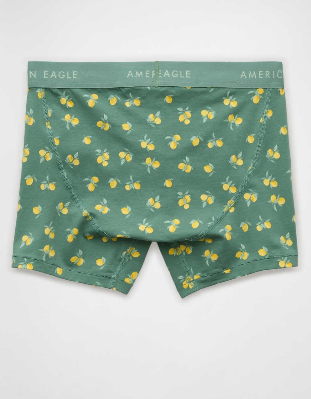 AEO 男士檸檬圖案 4.5 吋經典平腳內褲
