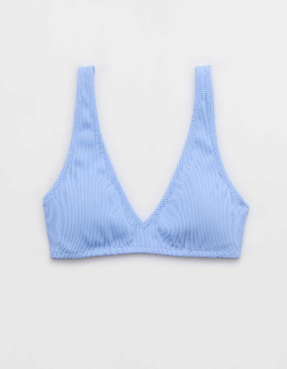 Aerie 寬肩帶 V 領比基尼上衣