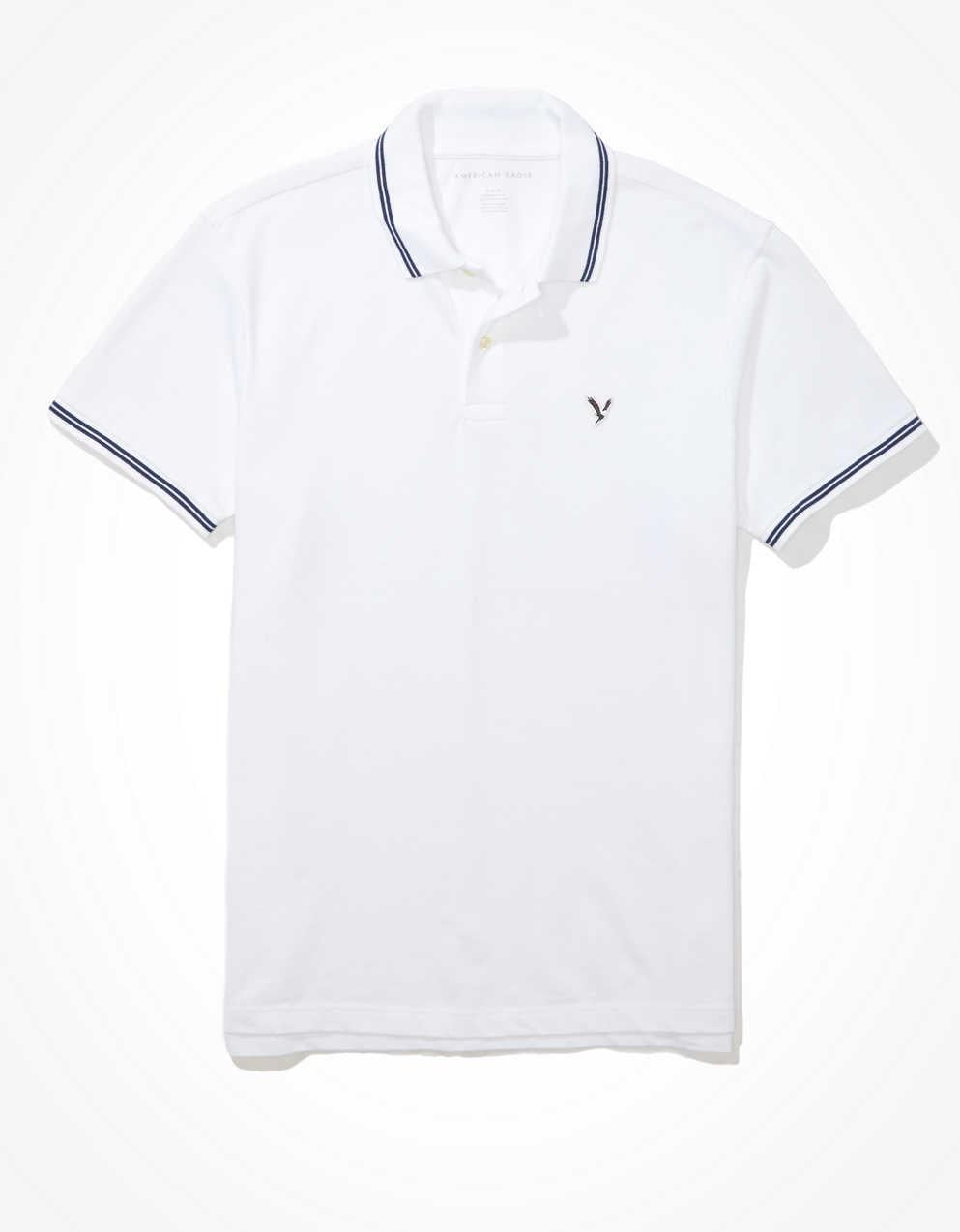 AE Tipped Flex Pique Polo Shirt