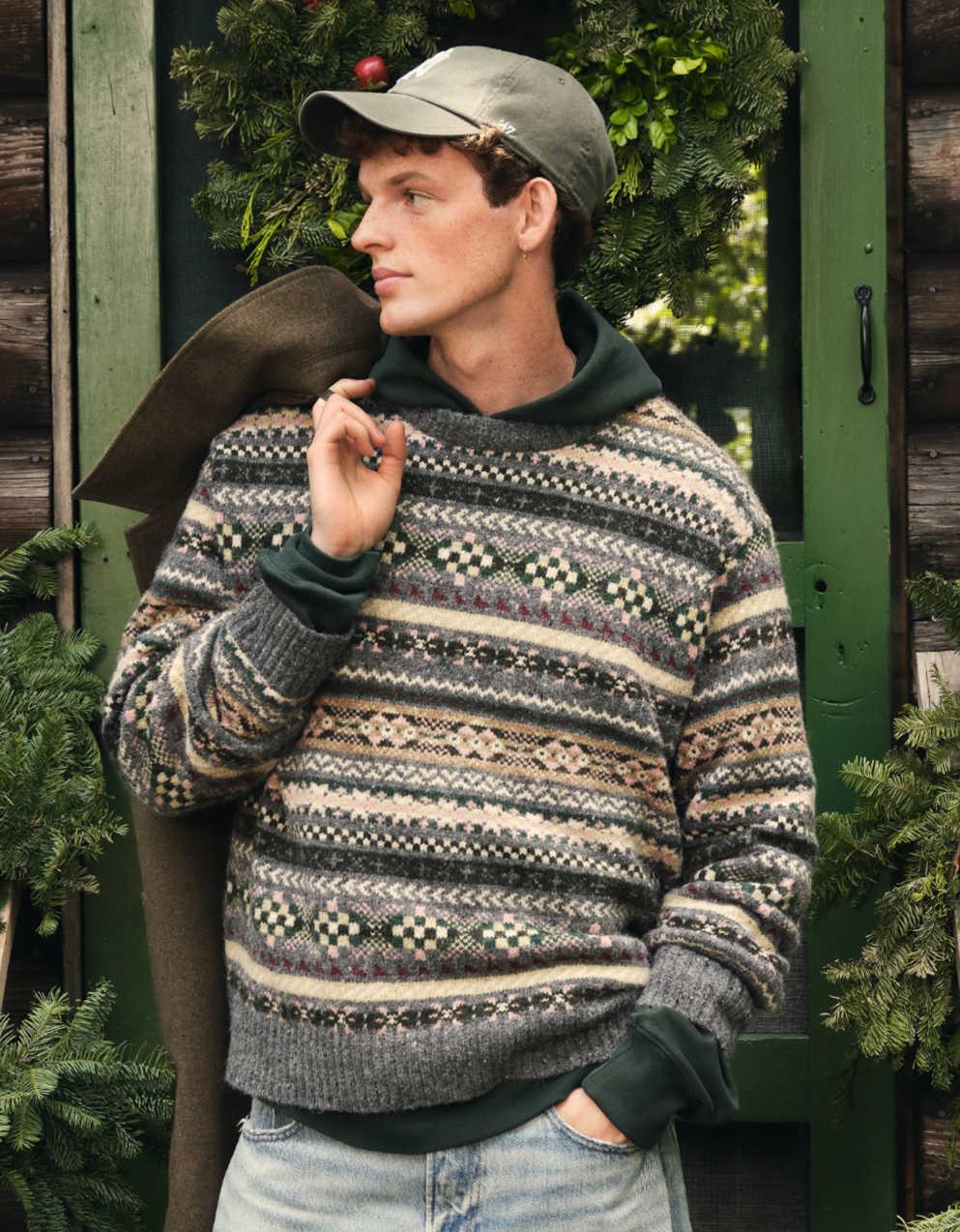AE Cozy Cabin Fairisle冷衫