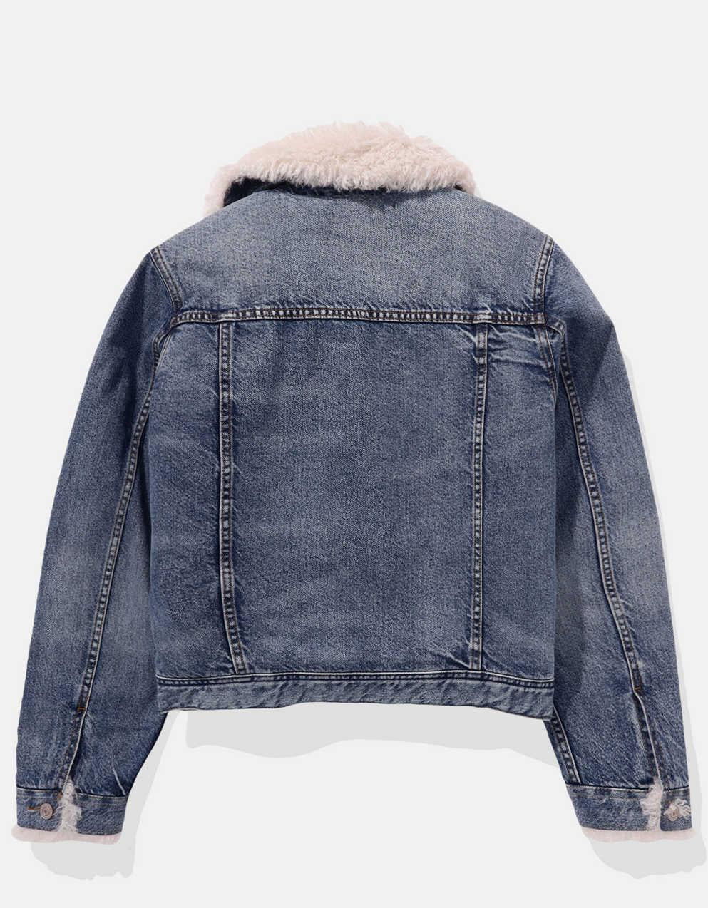AE Sherpa 牛仔外套