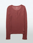 AE Long Sleeve Henley T-Shirt