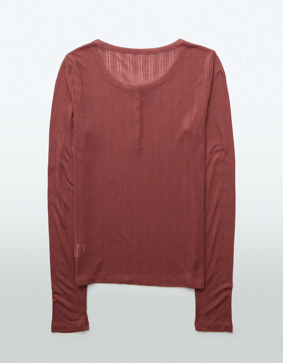 AE Long Sleeve Henley T-Shirt