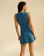 AE Plaid Denim Mini Dress