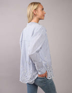 AE Embroidered Perfect Button-Up Shirt