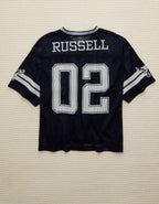 AE x Russell Athletic 圖案網布針織衫