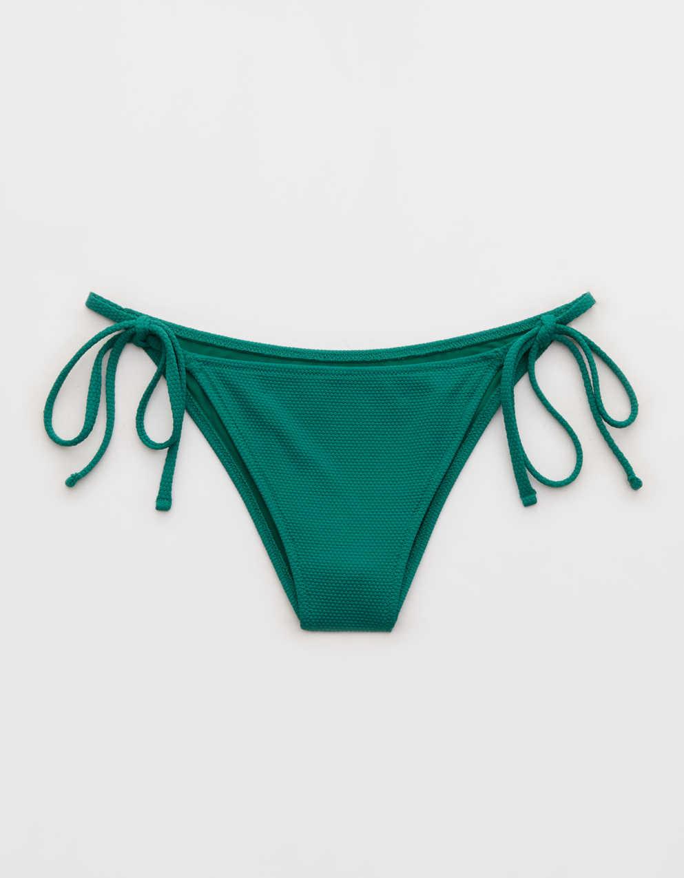 Aerie Pique 側綁帶比基尼泳褲