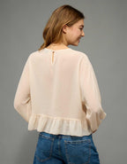 AE Ruffled Long Sleeve Blouse
