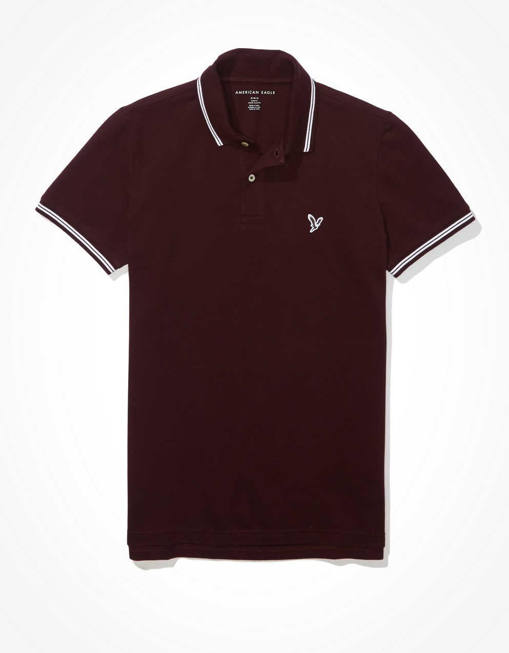 AE 修身珠地 Polo 衫