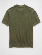 AE Weekend Washed Sweater Polo Shirt