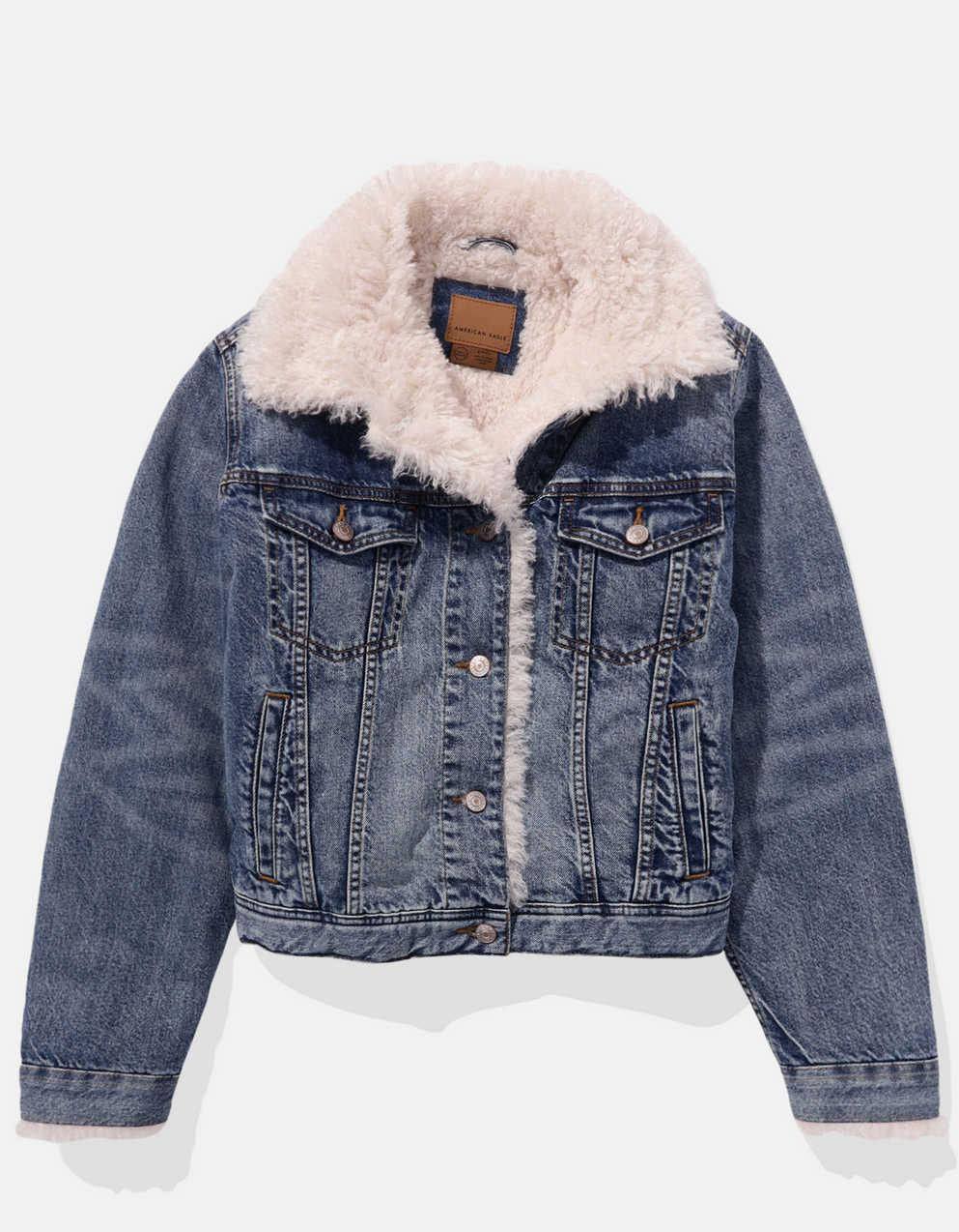 AE Sherpa 牛仔外套