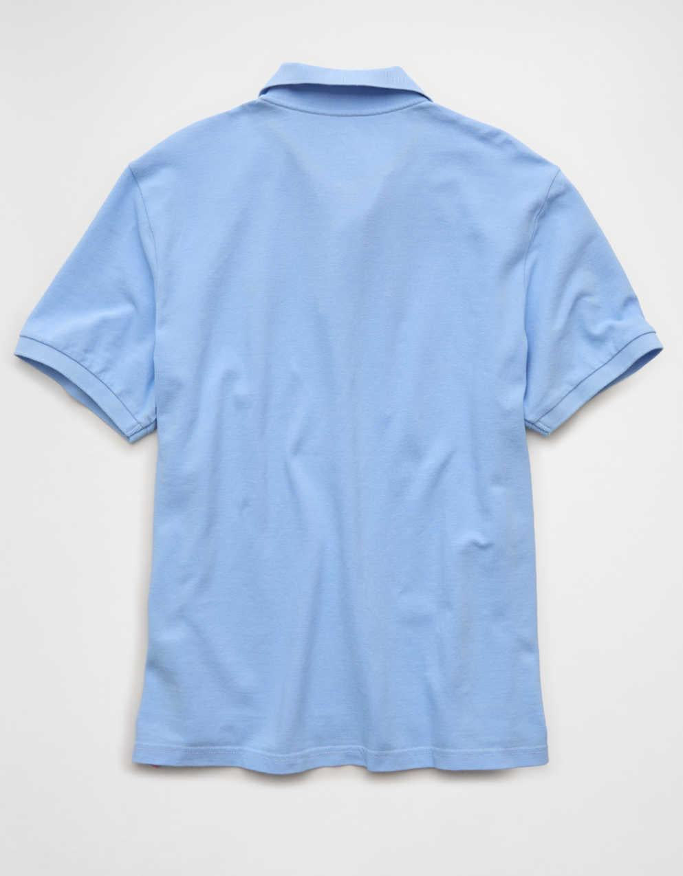 AE Standard Fit Pop Logo Pique Polo Shirt