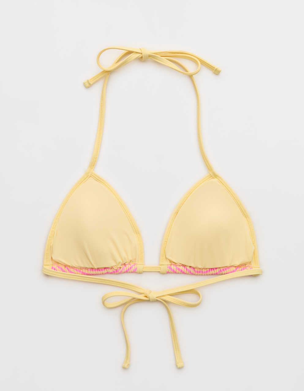 Aerie Ribbed String Triangle Bikini Top