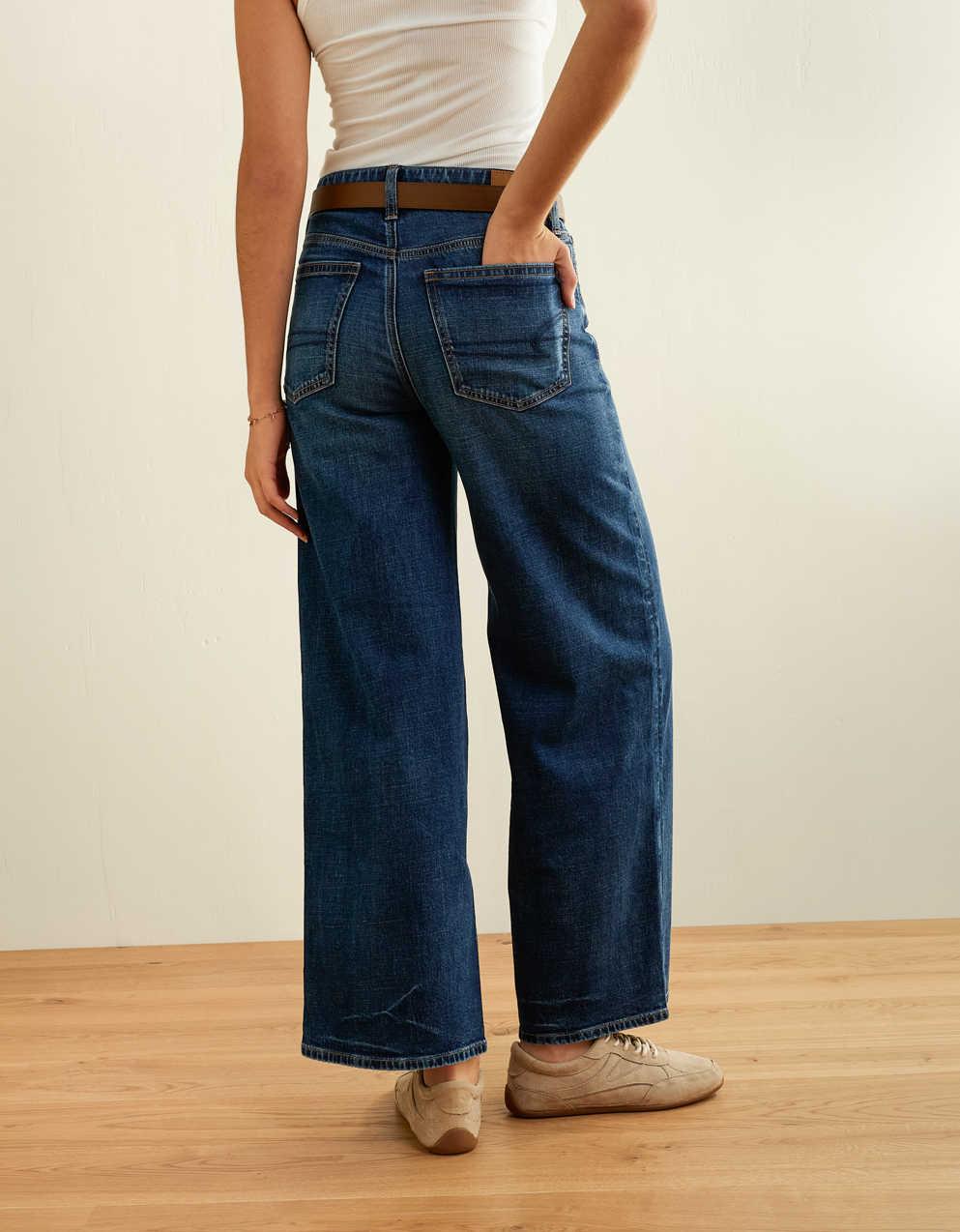 AE Super High-Waisted Baggy Wide-Leg Jean
