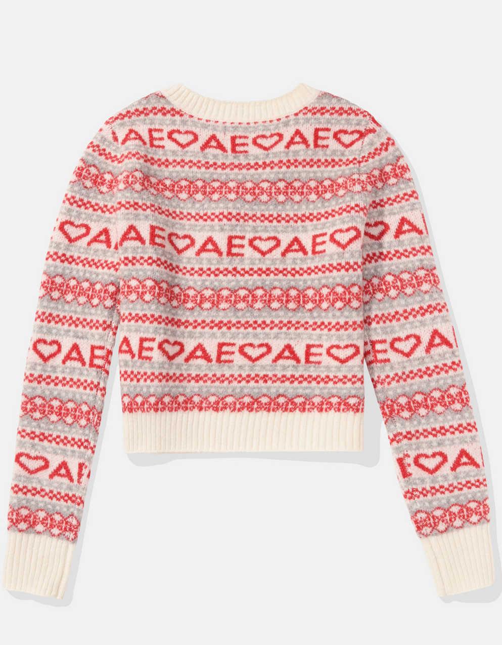 AE Shrunken V 領Fairisle 冷衫