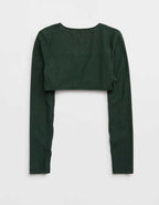 OFFLINE By Aerie Real Me 蕾絲長袖文胸上衣